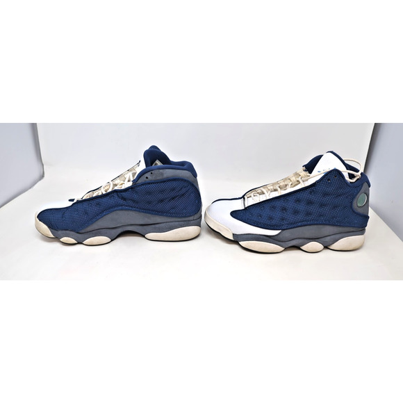Nike Air Jordan 13 Retro Mid Flint Sneakers Blue and White 2019, US size 8.5 - Picture 1 of 10